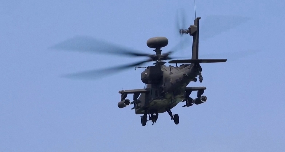 Trực thăng Mỹ Apache khai hỏa trong cuộc tập trận ở Hàn Quốc